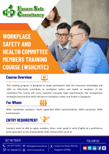 Workplace Safety and Health Committee Members Training Course