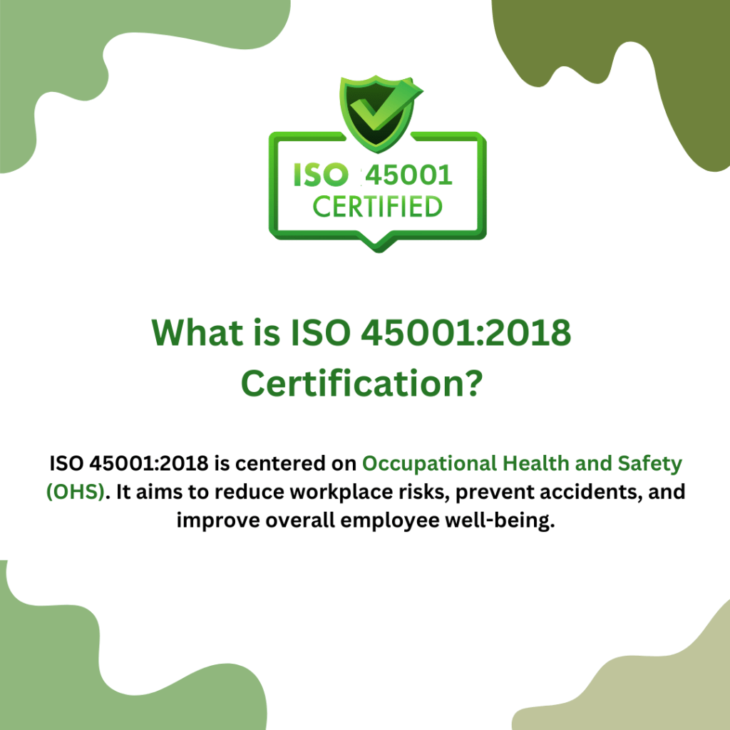 What is ISO 45001:2018 Certification